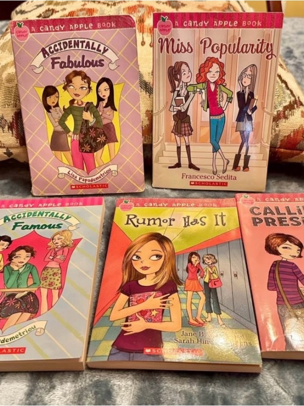 Scholastic Candy Apple Tween Paperback Set — 5 book bundle